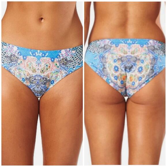 La Moda Clothing Other - True Colours by La Moda Clothing Women's Blue Print Bikini Bottom
